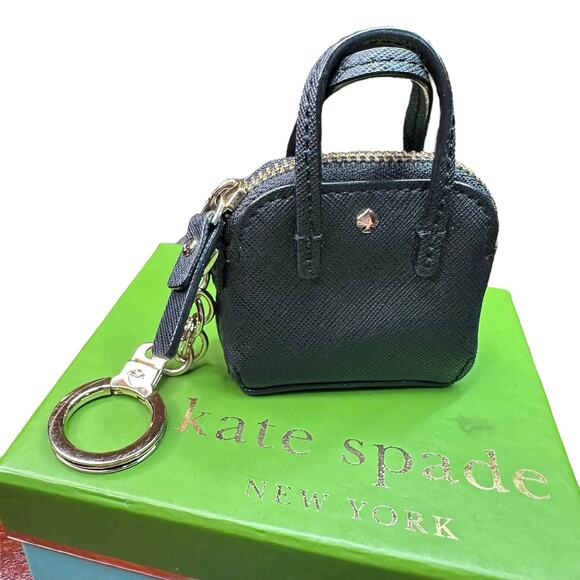 Kate Spade - Maise Mini Purse keychain, black - Picture 2 of 7